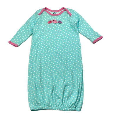 Girls Gerber, ebroidered cotton sleepsack, FUC, size 000-00,  