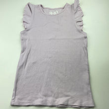 Load image into Gallery viewer, Girls Cotton On, lilac ribbed ruffle t-shirt / top, GUC, size 9-10,  