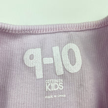 Load image into Gallery viewer, Girls Cotton On, lilac ribbed ruffle t-shirt / top, GUC, size 9-10,  