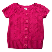 Load image into Gallery viewer, Girls Target, pink knitted cotton short sleeve cardigan / sweater, GUC, size 3,  