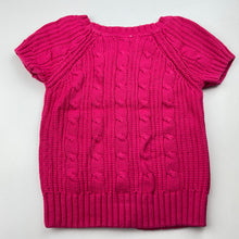 Load image into Gallery viewer, Girls Target, pink knitted cotton short sleeve cardigan / sweater, GUC, size 3,  