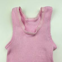 Load image into Gallery viewer, Girls Bonds, pink ribbed cotton singlet top, GUC, size 0000,  