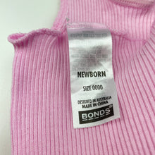 Load image into Gallery viewer, Girls Bonds, pink ribbed cotton singlet top, GUC, size 0000,  