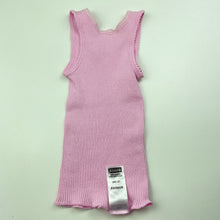 Load image into Gallery viewer, Girls Bonds, pink ribbed cotton singlet top, GUC, size 0000,  