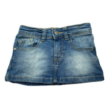 Load image into Gallery viewer, Girls LOSAN, blue stretch denim skirt, adjustable, L: 17.5cm, FUC, size 2,  