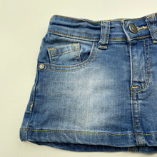 Load image into Gallery viewer, Girls LOSAN, blue stretch denim skirt, adjustable, L: 17.5cm, FUC, size 2,  