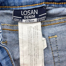Load image into Gallery viewer, Girls LOSAN, blue stretch denim skirt, adjustable, L: 17.5cm, FUC, size 2,  