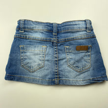 Load image into Gallery viewer, Girls LOSAN, blue stretch denim skirt, adjustable, L: 17.5cm, FUC, size 2,  