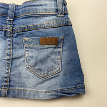 Load image into Gallery viewer, Girls LOSAN, blue stretch denim skirt, adjustable, L: 17.5cm, FUC, size 2,  