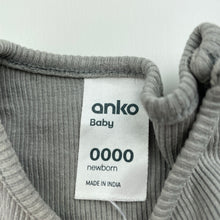 Load image into Gallery viewer, unisex Anko, ribbed cotton bodysuit / romper, FUC, size 0000,  