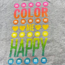 Load image into Gallery viewer, Girls M&amp;M&#39;s, grey marle t-shirt / top, L: 30cm, armpit to armpit: 26cm, FUC, size 0,  