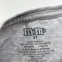 Load image into Gallery viewer, Girls M&amp;M&#39;s, grey marle t-shirt / top, L: 30cm, armpit to armpit: 26cm, FUC, size 0,  