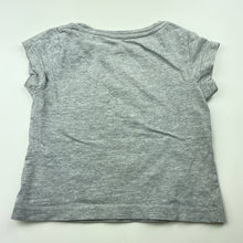 Load image into Gallery viewer, Girls M&amp;M&#39;s, grey marle t-shirt / top, L: 30cm, armpit to armpit: 26cm, FUC, size 0,  