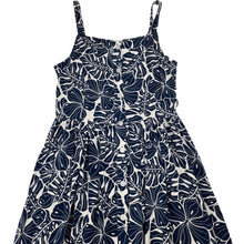 Load image into Gallery viewer, Girls Anko, navy &amp; white viscose summer dress, EUC, size 12, L: 80cm