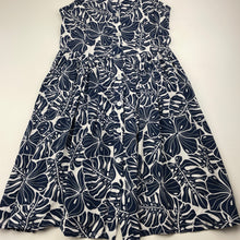 Load image into Gallery viewer, Girls Anko, navy &amp; white viscose summer dress, EUC, size 12, L: 80cm