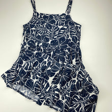 Load image into Gallery viewer, Girls Anko, navy &amp; white viscose summer dress, EUC, size 12, L: 80cm