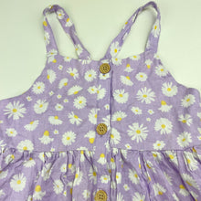 Load image into Gallery viewer, Girls KID, floral linen / viscose summer dress, GUC, size 6, L: 65cm