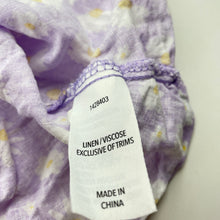 Load image into Gallery viewer, Girls KID, floral linen / viscose summer dress, GUC, size 6, L: 65cm