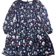 Load image into Gallery viewer, Girls Tutus &amp; Tambourines, lined lightweight long sleeve dress, unicorns, GUC, size 10, L: 72cm