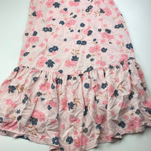 Load image into Gallery viewer, Girls Anko, pink floral viscose summer dress, GUC, size 14, L: 80cm