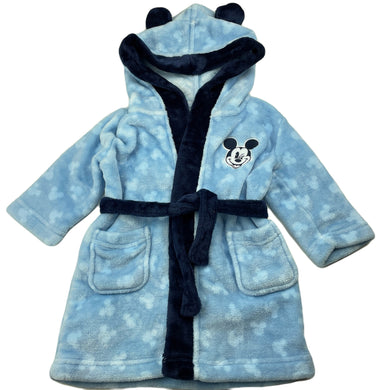 Boys Disney, Mickey Mouse soft fleece dressing gown / bath robe, EUC, size 0,  