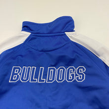 Load image into Gallery viewer, unisex NRL Mascots, Brutus Bulldogs zip up track top, light marks on cuffs, FUC, size 3,  