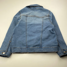 Load image into Gallery viewer, Girls Lily &amp; Dan, embroidered stretch denim jacket, GUC, size 5,  