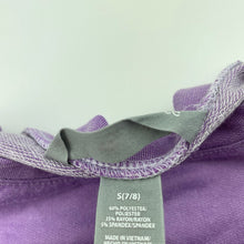 Load image into Gallery viewer, Girls Harmony Balance, purple lightweight long sleeve top, GUC, size 7-8,  