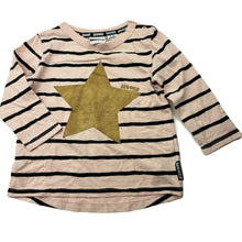 Load image into Gallery viewer, Girls Mooks, striped cotton long sleeve top, GUC, size 0,  