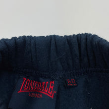 Load image into Gallery viewer, unisex Lonsdale, fleece lined track / sweat pants, elasticated, EUC, size 0,  
