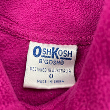 Load image into Gallery viewer, Girls Osh Kosh, embroidered fleece lightweight jacket, GUC, size 0,  