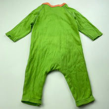 Load image into Gallery viewer, unisex H&amp;T, green cotton romper, giraffe, GUC, size 00,  