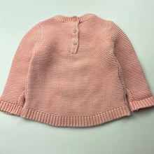 Load image into Gallery viewer, Girls Target, pink knitted cotton sweater / jumper, GUC, size 0,  