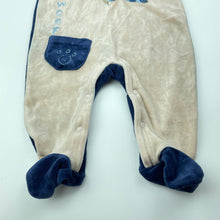 Load image into Gallery viewer, Boys Baby K-Boosh, velour coverall / romper, dog, EUC, size 00,  