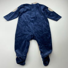 Load image into Gallery viewer, Boys Baby K-Boosh, velour coverall / romper, dog, EUC, size 00,  