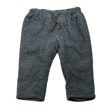 Load image into Gallery viewer, Boys H&amp;M, lined corduroy cotton pants, adjustable, GUC, size 00,  