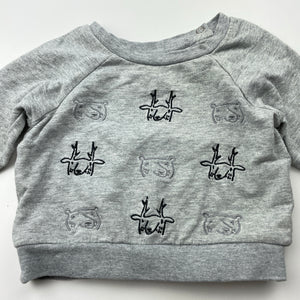 unisex WALNUT MELBOURNE, embroidered cotton long sleeve top, FUC, size 000,  