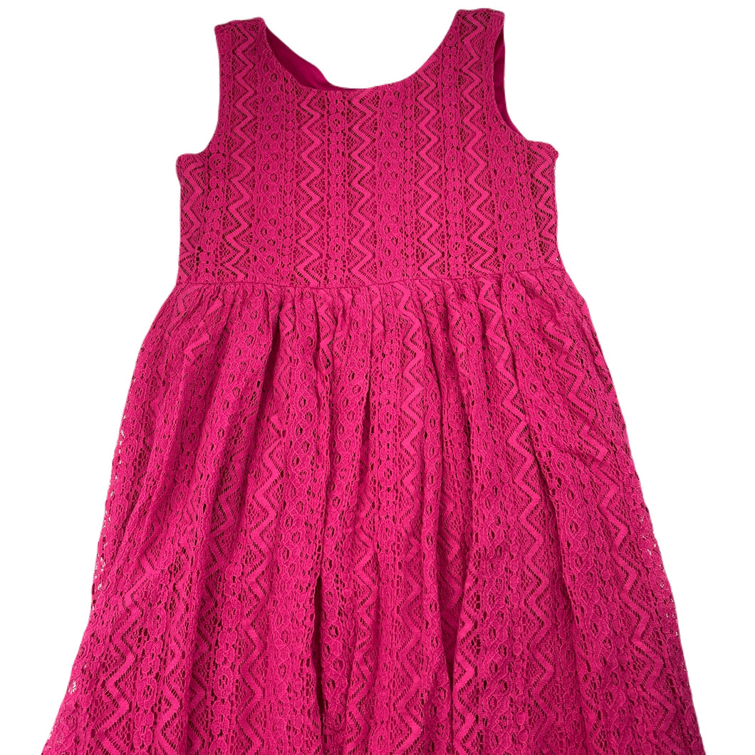 Pumpkin Patch, lined pink lace party dress, GUC, size 12, L: 80cm at front DaisyChainClothing Pumpkin Patch, lined pink lace party dress, GUC, size 12, L: 80cm at front DaisyChainClothing