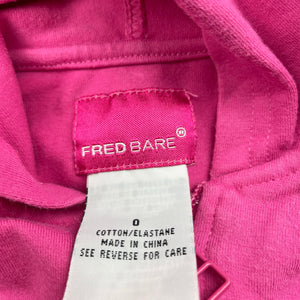 Girls Fred Bare, lightweight zip hoodie sweater, FUC, size 0,  