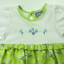 Load image into Gallery viewer, Girls Kid Stuff, vintage grey &amp; white floral dress, marks upper back, FUC, size 4, L: 59cm