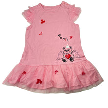 Load image into Gallery viewer, Girls Annil, tulle trim stretchy lightweight dress, NEW, size 4-5, L: 47cm