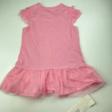 Load image into Gallery viewer, Girls Annil, tulle trim stretchy lightweight dress, NEW, size 4-5, L: 47cm