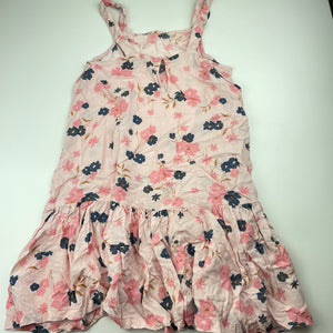 Girls Anko, floral viscose summer dress, GUC, size 12, L: 71cm
