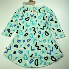 Load image into Gallery viewer, Girls Milk &amp; Masuki, organic cotton blend long sleeve dress, NEW, size 3, L: 47cm at front