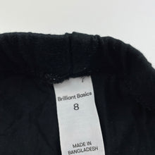 Load image into Gallery viewer, Girls Brilliant Basics, black organic cotton blend leggings, Inside leg: 47cm, EUC, size 8,  
