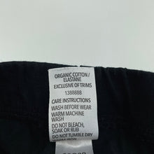 Load image into Gallery viewer, Girls Brilliant Basics, black organic cotton blend leggings, Inside leg: 47cm, EUC, size 8,  