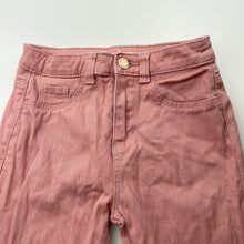 Load image into Gallery viewer, Girls 1964 Denim Co, pink stretch cotton pants, Inside leg: 50.5cm, W: 27cm across, EUC, size 8,  