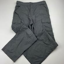 Load image into Gallery viewer, unisex Mountain Warehouse, grey lightweight cargo pants, adjustable, Inside leg: 55cm, EUC, size 9-10,  
