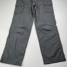 Load image into Gallery viewer, unisex Mountain Warehouse, grey lightweight cargo pants, adjustable, Inside leg: 55cm, EUC, size 9-10,  