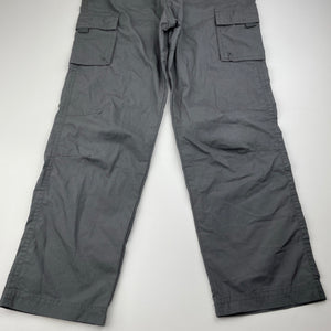 unisex Mountain Warehouse, grey lightweight cargo pants, adjustable, Inside leg: 55cm, EUC, size 9-10,  